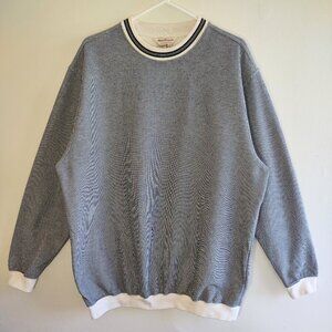 Norm Thompson Men's Pullover Lightweight Sweatshirt NWOT Stripe Crewneck Size XL